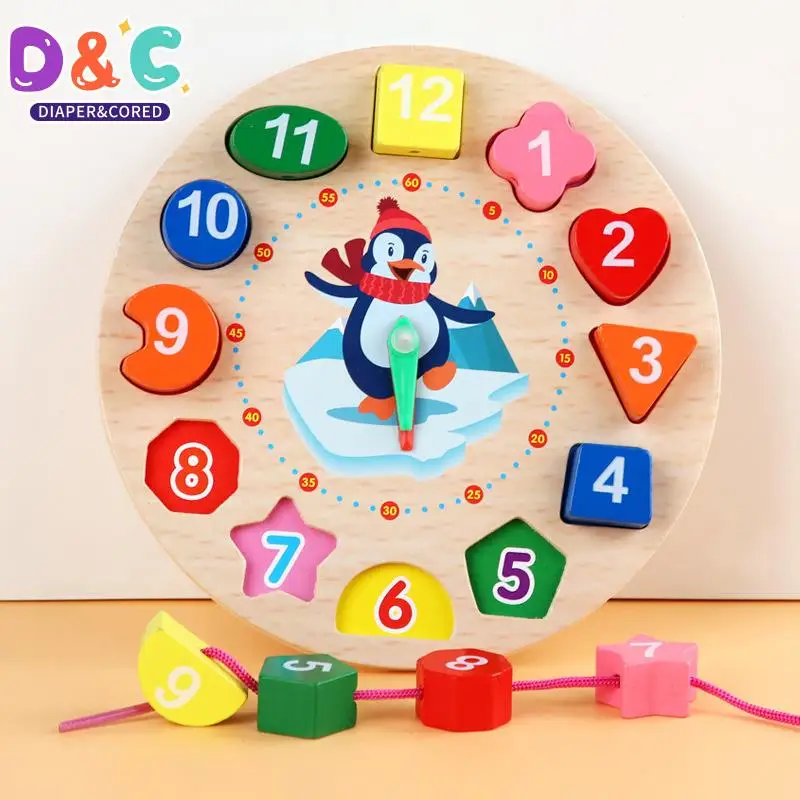 

Montessori Wooden Toys For Babies 1 2 3 Years Boy Girl Gift Baby Development Games Wood Puzzle For Kids Educational Learning Toy