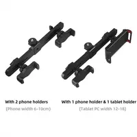Smartphone Tablet Mount Double Clip Tripod Adjustable Movable Crossbar Clip for Living Stream Video Recording Selfie Holder Part - Image 4