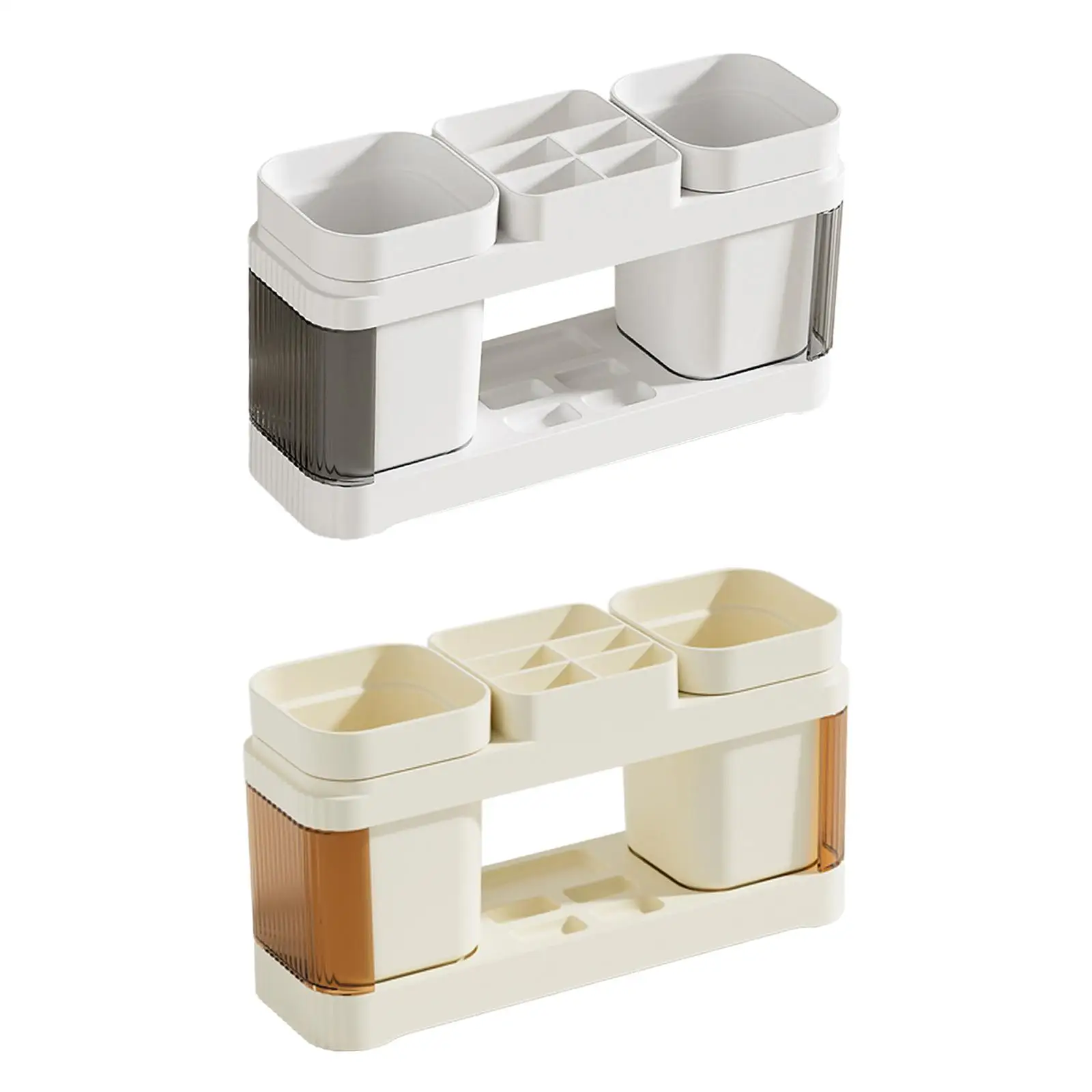 Toothpaste Storage Rack Kitchen Accessories Counter Stand Earring Storage Box Toothbrush Cup Holder for Laundry Room Emulsion