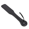 32cm Black Bright Leather Paddle Riding Crops Flogger Horsewhips Spikes 5.7cm Wide Spanking Paddle Slapper Riding Spurs 1