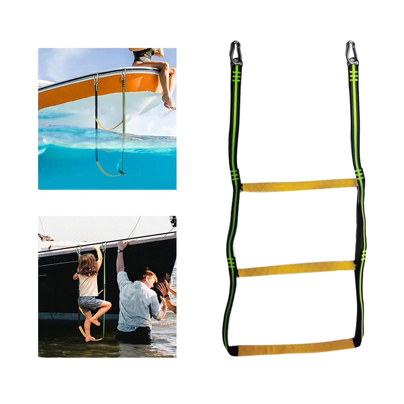WBCBEC Boat Ladder Marine Rope Ladder Assist Boarding Rope Ladder