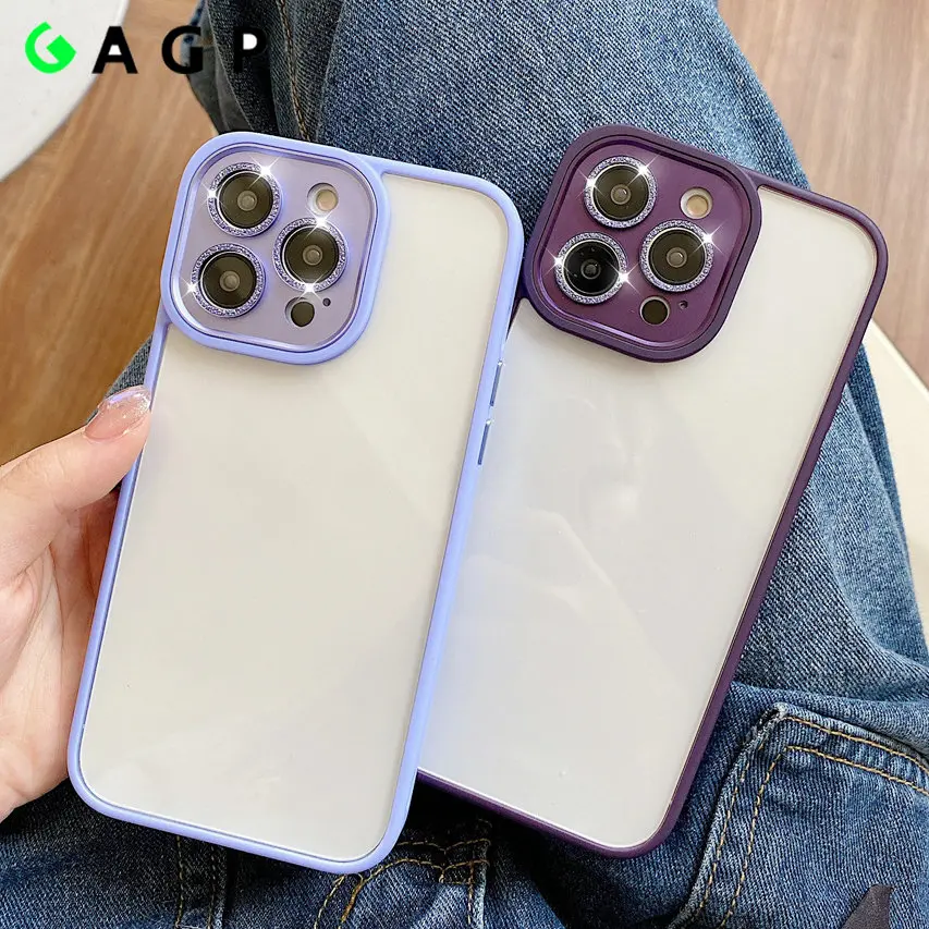 

Glitter Bling Camera Protection Case for iPhone 13 14 Plus Pro Max 12 11 Pro Max 14ProMAX Transparent Armor Shockproof Cover