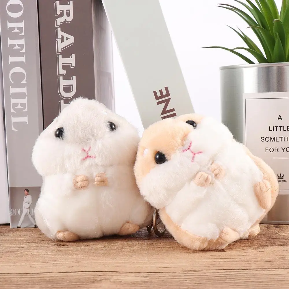 Cartoon Animal Stuffed Cute Birthday Gift Mouse  Key Chain Hamster Doll