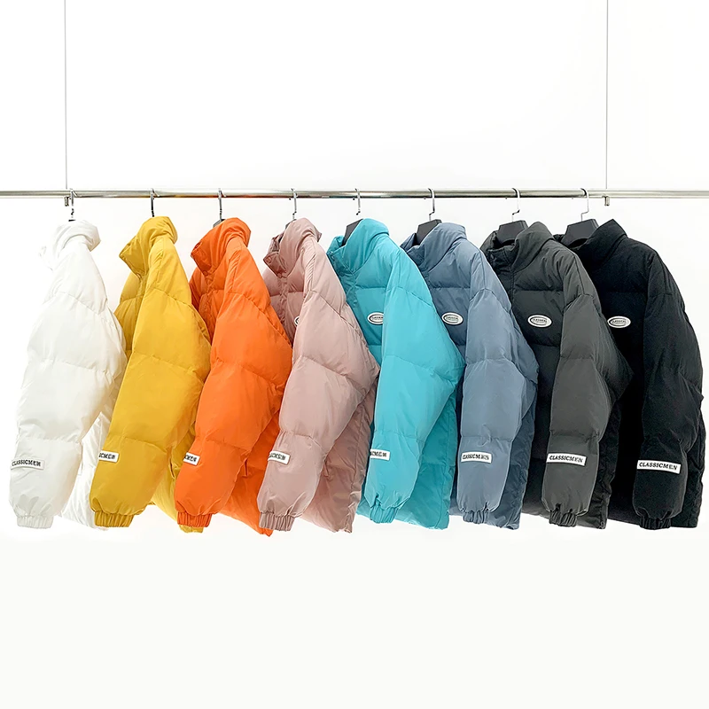 Winter Coats in a Variety of Classic Colors Solid Warm Bubble Jacket Korean Style Men Harajuku Warm Parkas Fashion Puffer Jacket
