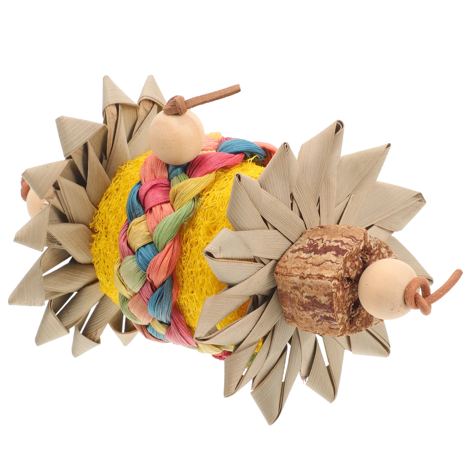 

Parrot Chewing Toy Bird Grinding Loofah Toy Birds Biting Toy Bird Molar Toy Birdcage Accessory