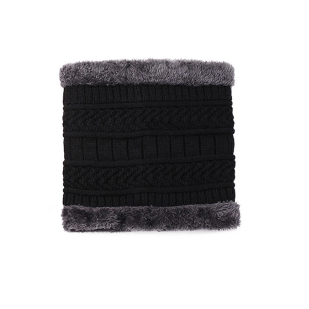 Winter Accessories 3pcs/Set Warm Plush Lined Knit Beanie Scarf & Gloves Set