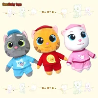 New 28cm Kawaii Can't Talk Version Talking Tom And Friends Hero Series Talking Tom Angela Hank Ginger Ben Plush Dolls Toy 2