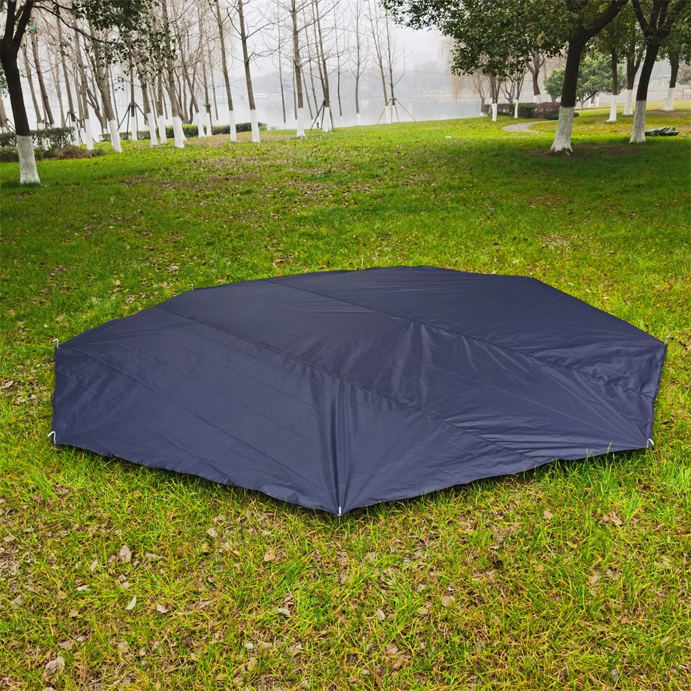 

Восьмиугольный тент Tootprint, черный цвет, диагональ 400 см/4 м, палатка-брезент для кемпинга, укрытия, пляжные коврики, коврики для пикника