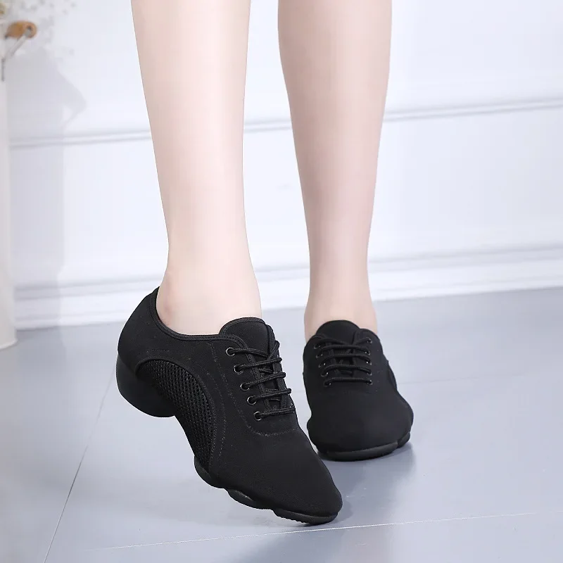 Durable Skidproof Ballroom Dancing Dance Sneakers For Men Women Sport Lightweight Students Girls Boys Training Jazz Street Shoes 4