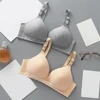 Maternity Nursing Bra with Thin Cups and Front Clasp for Easy Breastfeeding Prevent Sagging Women Solid Color Underwear Clothing 3