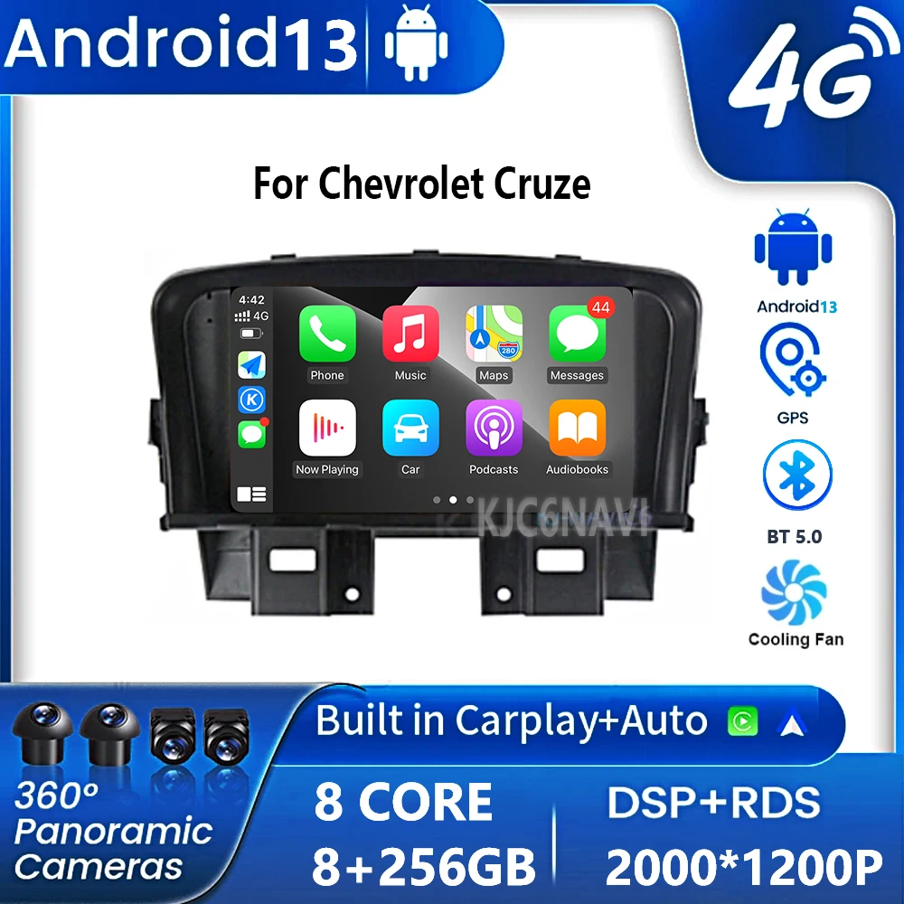 

Android 13 For Chevrolet Cruze 2008 - 2014 Car Radio Multimedia Video Player Navigation GPS Stereo Octa Core WiFi No 2Din DVD