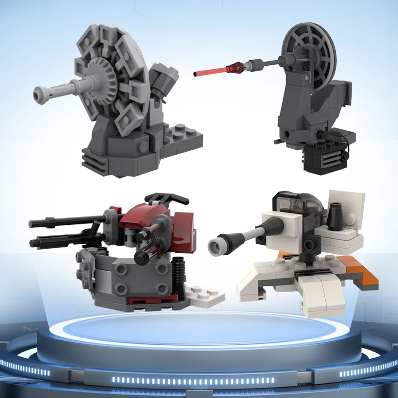 star movie Anti-vehicle Laser cannon blaster brick built Defence accessory set Gun weapons Designed for action play building block toys building block toy building block kits building block accessories
