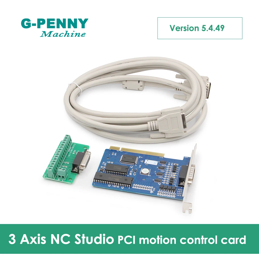 

CNC 3 Axis Controller NC Studio Control Board PCI Motion Card Controller CNC Router Machine Interface Adapter Breakout Board