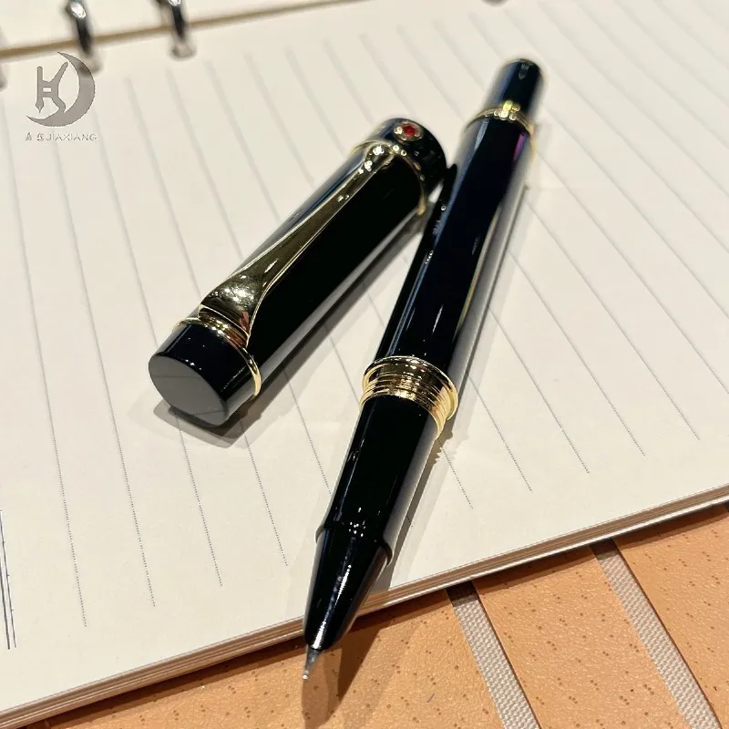 1PCS Yongsheng 9668 Black Gold Metal Calligraphy Pen,Office Writing Pens for Businessmen, Students, Executives - 5