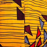 2025 African Fashion Playsuits for Women AFRIPRIDE Tailor Made Plus Size Prime Sleeveless Women Casual Cotton Playsuits A1929003 - Image 6