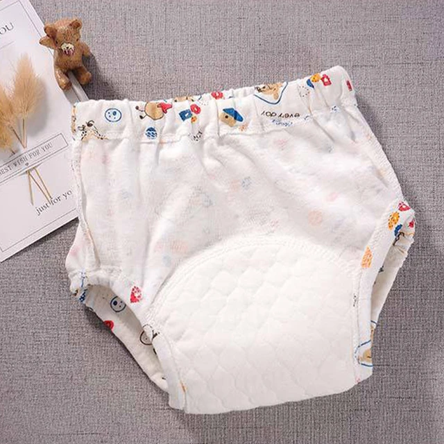 2022 New Baby Reusable Diapers 6 Layer Waterproof Reusable Cotton Diapers Breathable Training Shorts Underwear Cloth Pants Nappy - Image 4