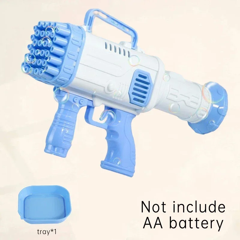 32 Holes Bubble Machine Gun Toys for Kids Rocket Soap Bubble Machine Guns Automatic Toys Children Gift( Not Include AA Battery) 5
