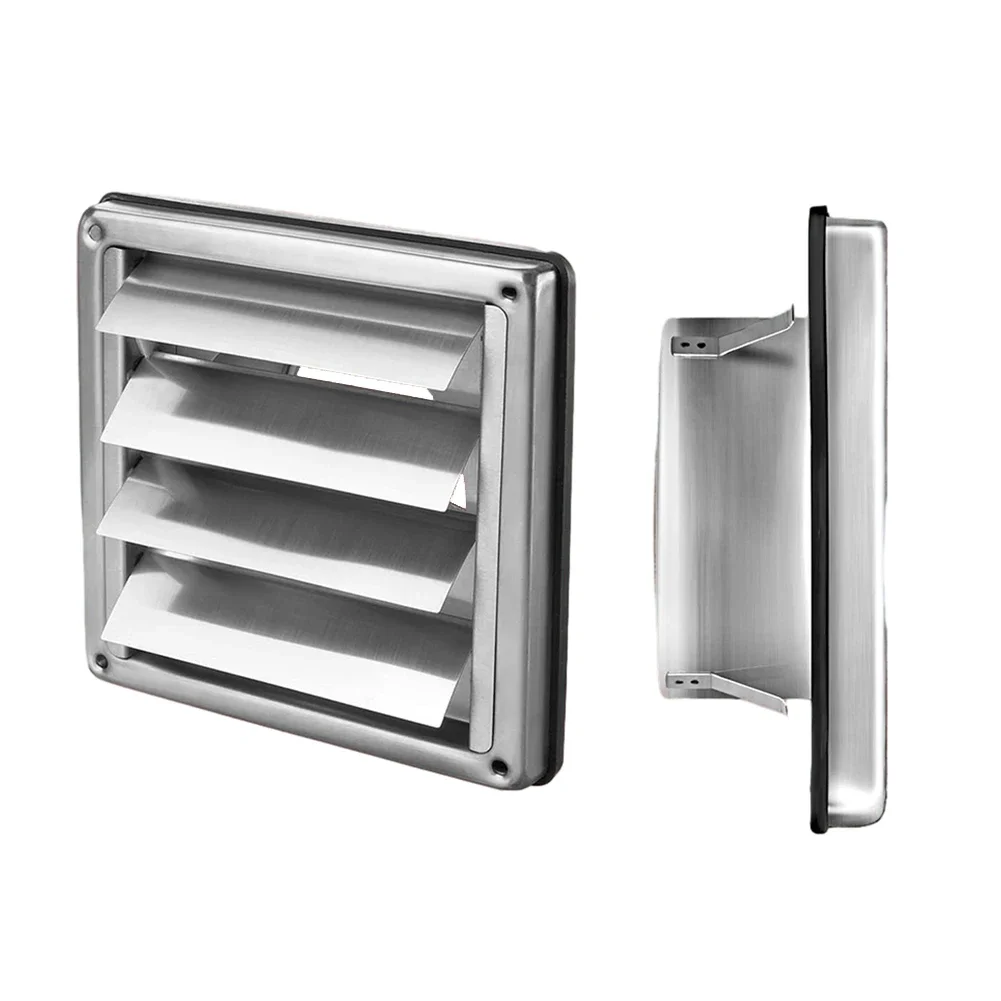 Stainless Steel Gravity Grille Duct Vent Cover With Non-Return Louver
