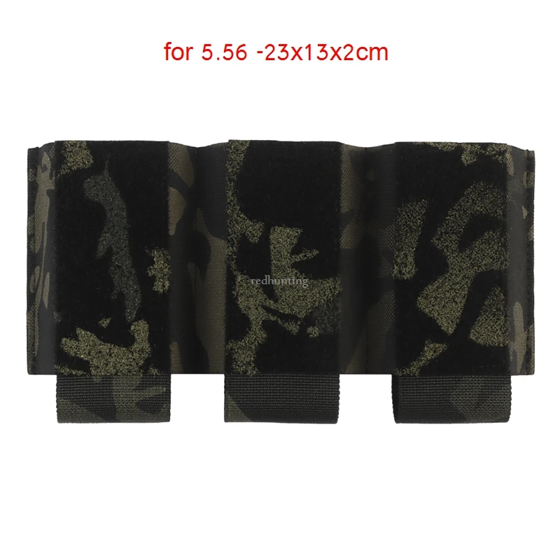 Tactical 5.56/7.62 Triple Magazine Pouch Magazine Holder with Hook Fasteners for MK3/MK4 Chest Rig Magazine Insert Pouch 6