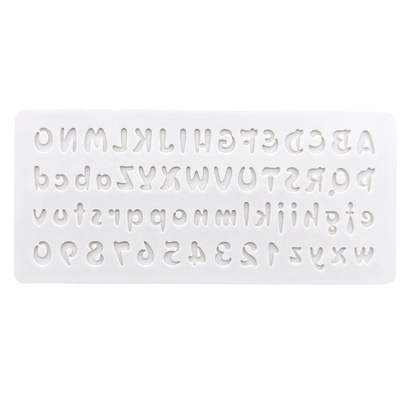 Alphabet Anzahl Silikon Form Sugar Cupcake Backform Fondant Kuchen Dekorieren Werkzeuge – Detail 2
