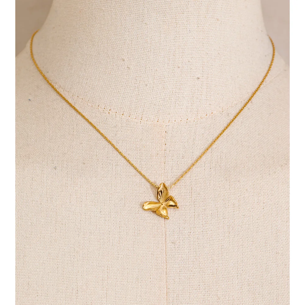 Yhpup Pendant 18K Gold Color PVD Plated Jewelry