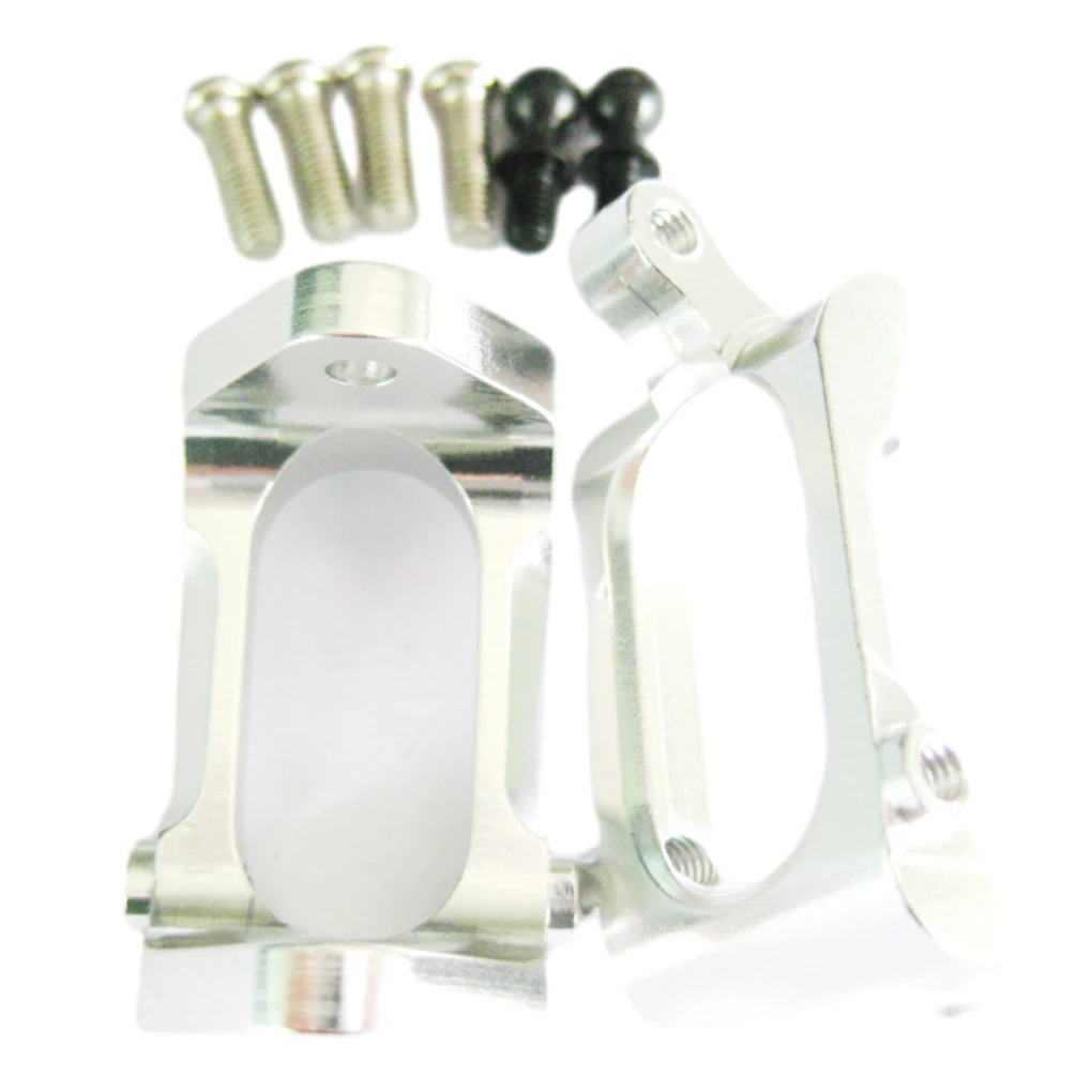 2pcs 1/18 C Hubs Aluminum Alloy Heavy Weights Caster Blocks For Wltoys A959 A979 A969 959B 969B 979B RC Car Part Silver
