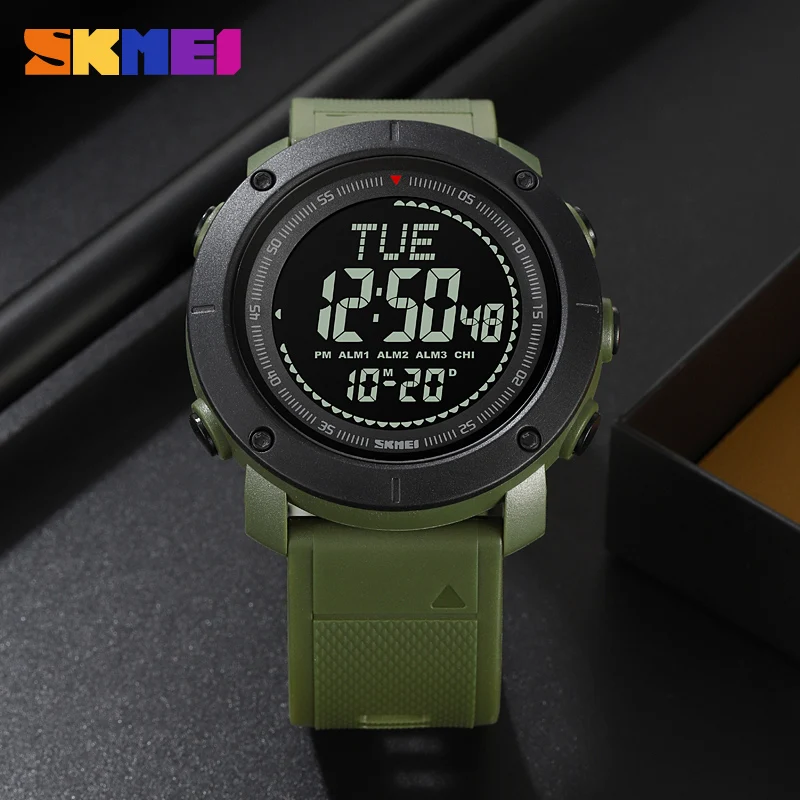SKMEI 2095 Compass Digital Watch for Men Military Waterproof Shockproof Sports Camouflage Mens Wristwatches 1793 Reloj Hombre