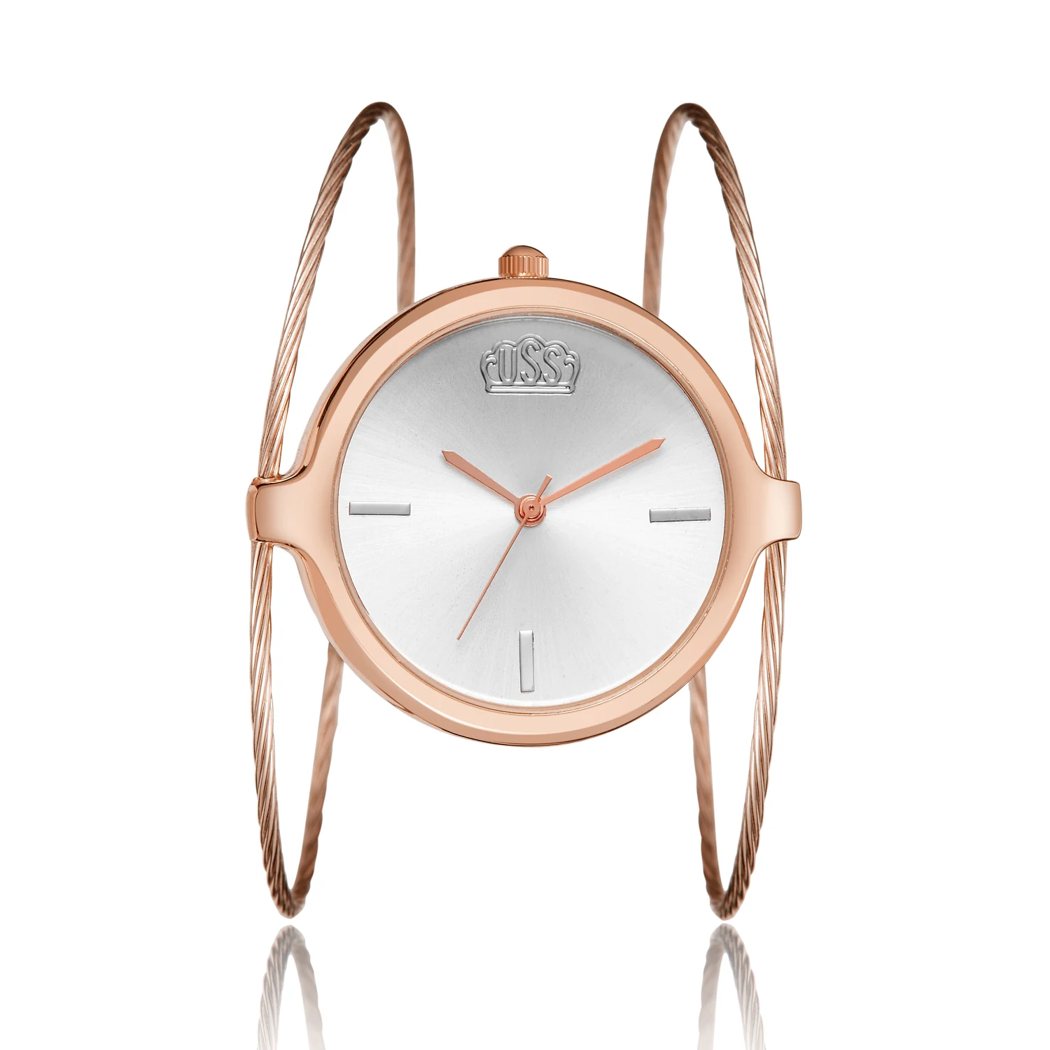 Women watches casual fashion simple girl round single steel bracelet quartz bracelet watch