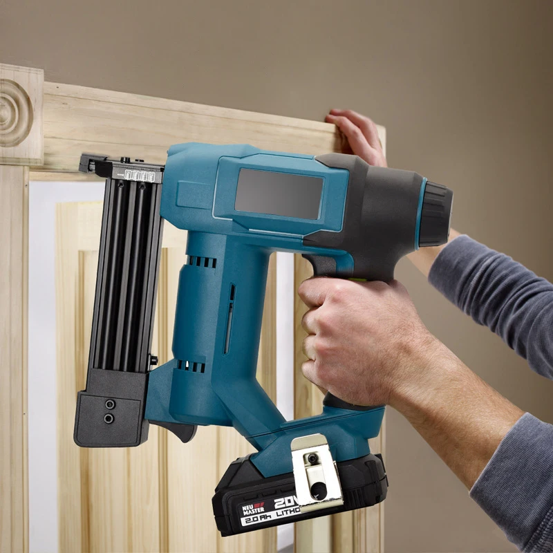 Electric Cordless Nail Gun Staple Gun for Upholstery Carpentry and Woodworking Projects