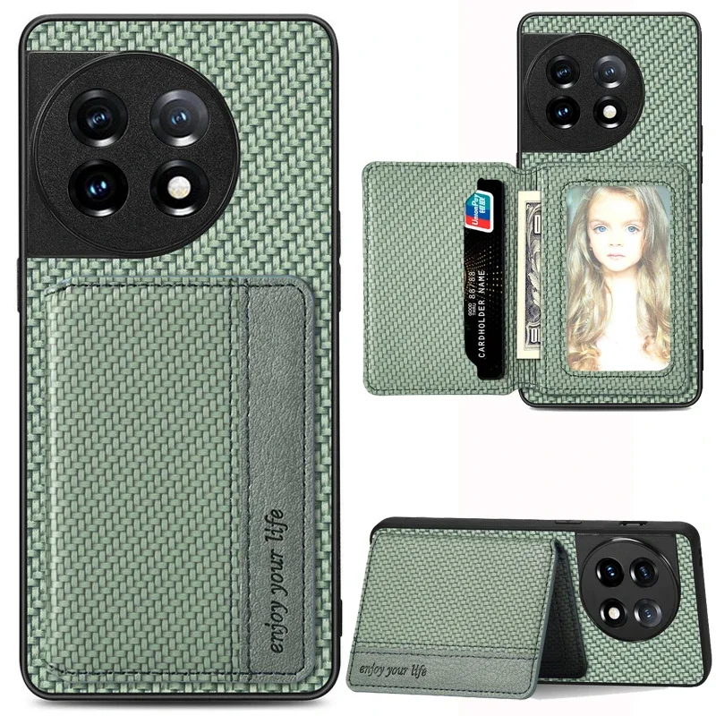 Leather Wallet Card Holder Phone Case with Magnetic Stand Feature