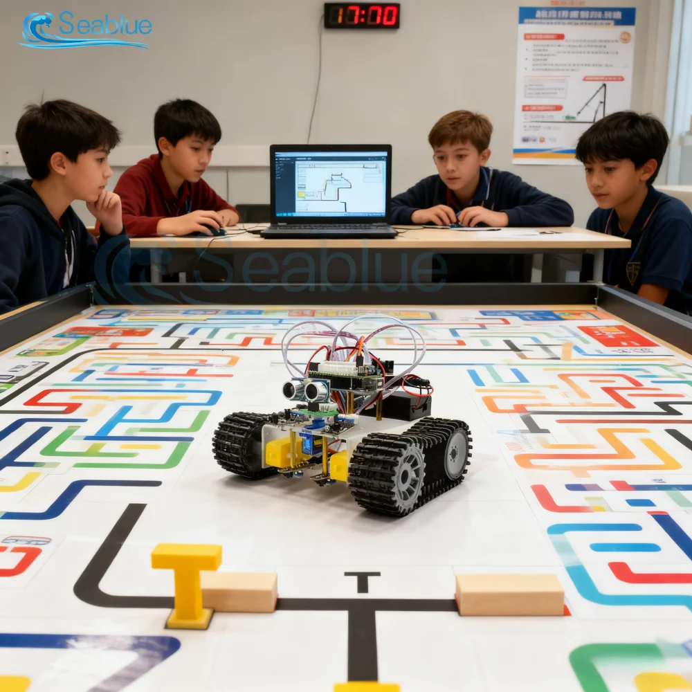 Robot Cingolato con Evitamento Ostacoli e Tracciamento, Modulo Ultrasonico, Kit di Apprendimento Wireless Bluetooth per Arduino UNO R3