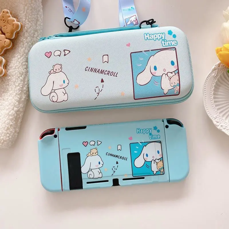 Custodia Protettiva Ins Nintendo Switch Custodia Oled/Ns Custodia Kawaii Sanrio Cinnamoroll Anime Cute Confortevole Soft Shell Gift Girl