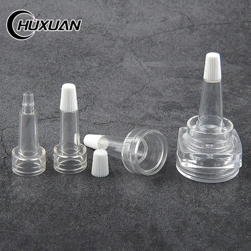 

10Pcs/lots Mini Refillable Bottles Sample Empty Bottle With Cap, Trumpet Head Transparent Powder Filling Bottle Skin Care Tools