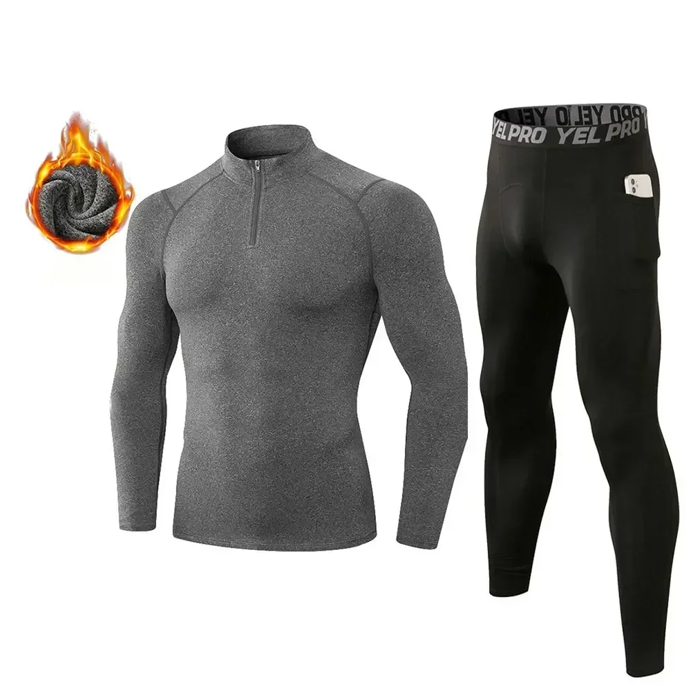 

Fleece Kit Thermal Fanceey Thermo Johns Winter Underwear Clothing NEW Warm Compression Rashgard Long Men