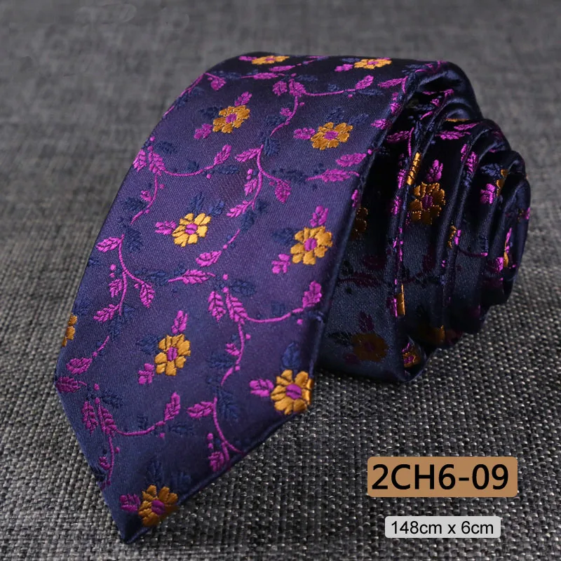 Neue Dünne 6CM Herren Krawatte Schlanke Schmale Krawatten Für Mann Plaids Gestreiften Paisley Jacquard Krawatte Business Party Corbatas krawatte – Detail 15