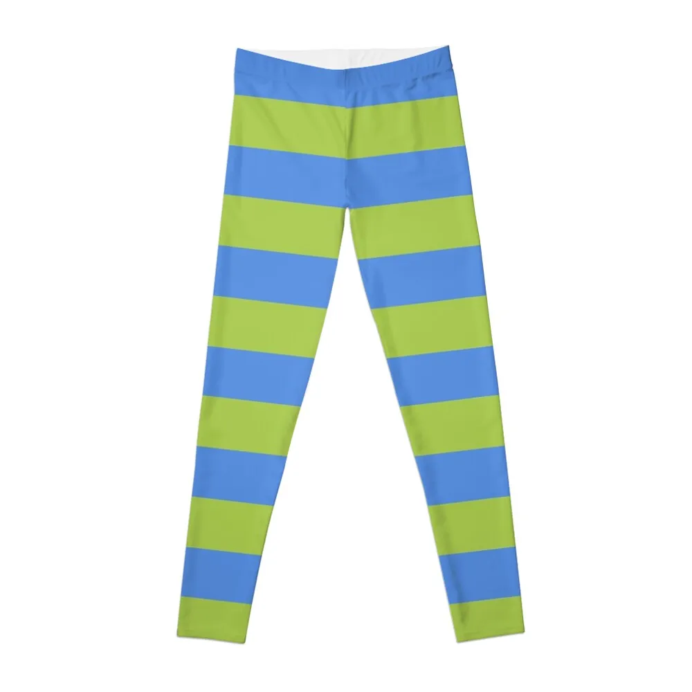 

W.I.T.C.H. Will Vandom cosplay tights blue green stripe Leggings Jogger pants Women gym Women