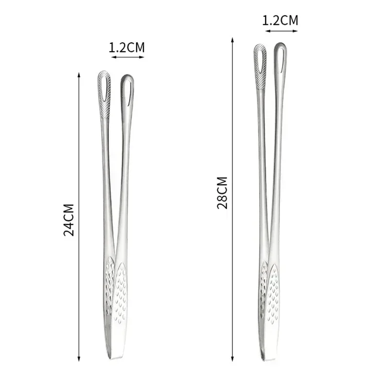 Food Tongs Kitchen Tongs Stainless Steel Barbecue Tongs Clip BBQ Grill Meat Cooking Tweezers for Food Utensils Kitchen Tools