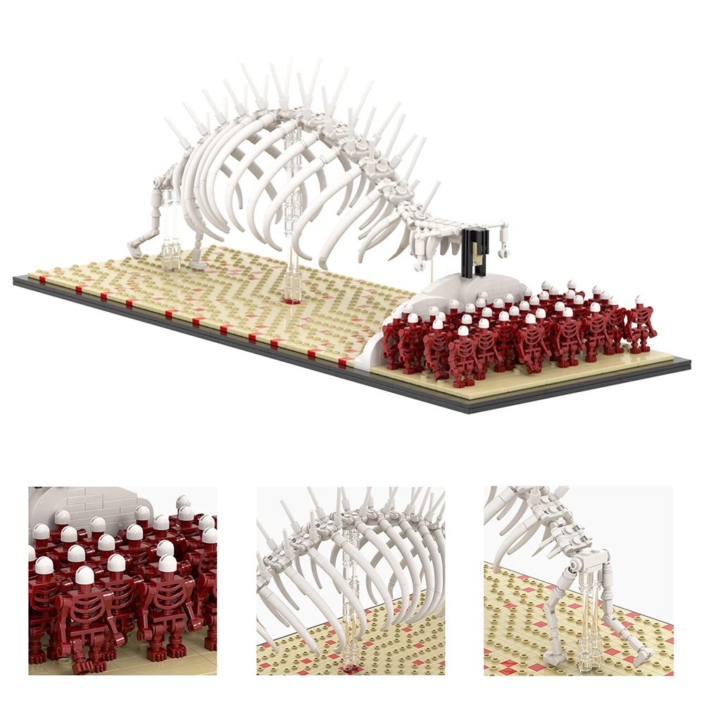 MOC Attack On Titan Giant Brick Anime Action Figure Rumbling Cannon Weapon Building Blocks Toys For Children Creative Birthday Gift