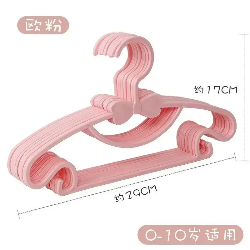 5pcs 어린이 코트 스토리지 옷걸이 옷장 주최자  옷걸이 휴대용 디스플레이 옷걸이 Windproof 어린이 옷 걸이 랙