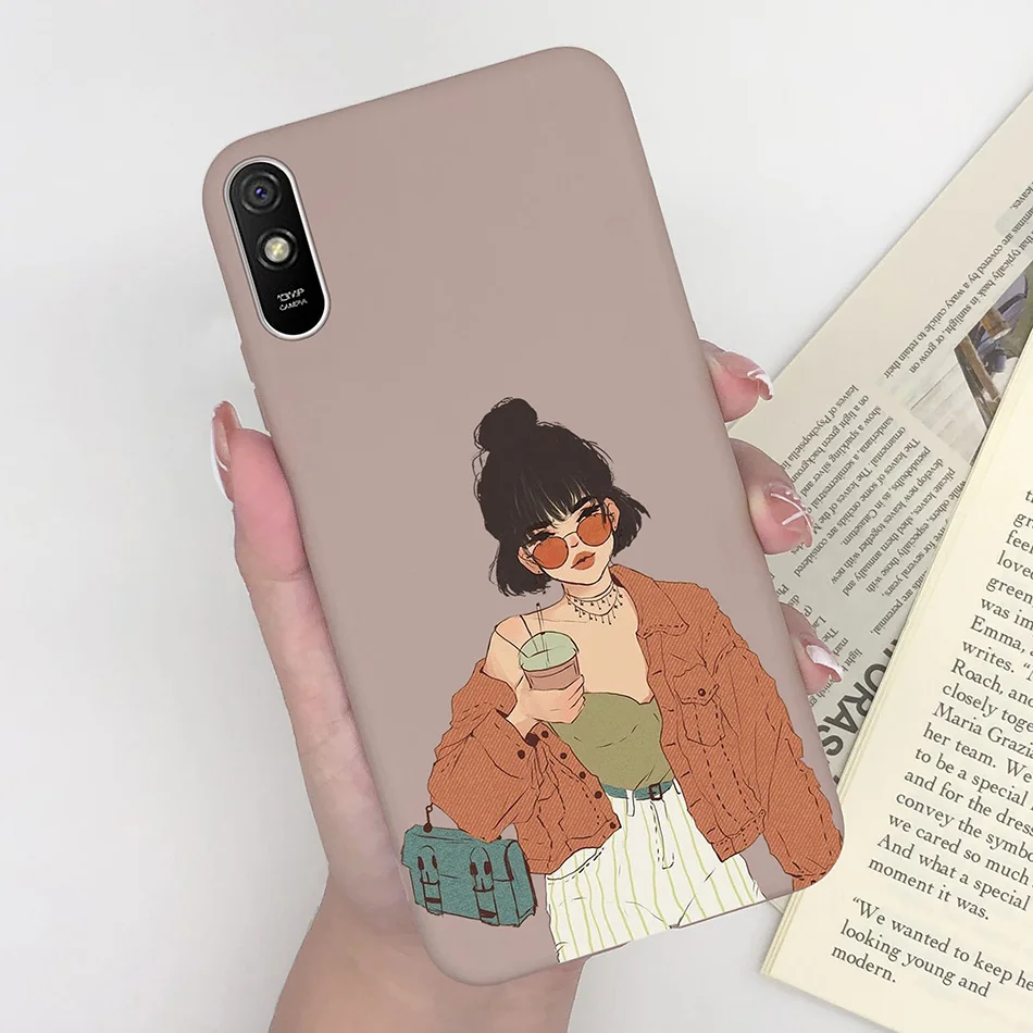 Fashionable Butterfly Heart Pattern Silicon Phone Cover for Xiaomi Redmi 9 Series