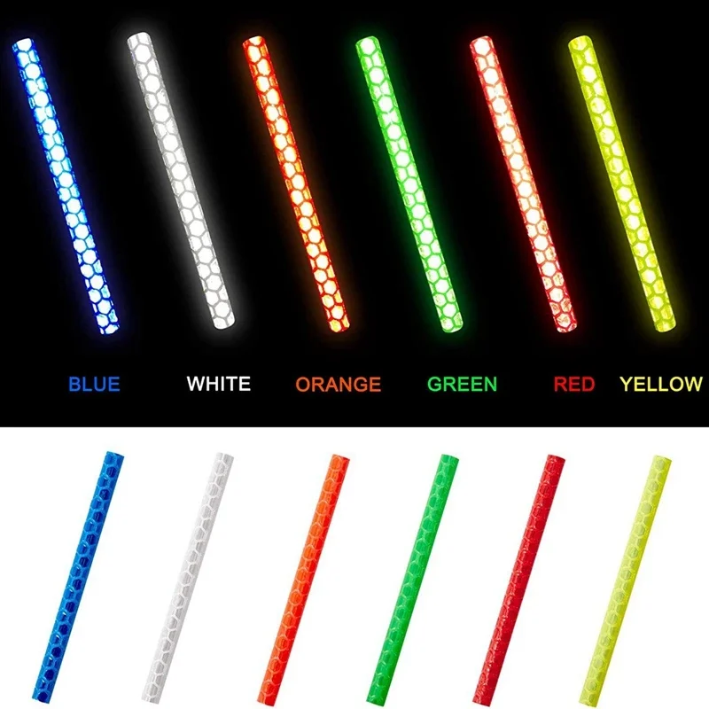 12PCS/Bag Bicycle Wheel Spokes Reflective Sticker Safety Kit