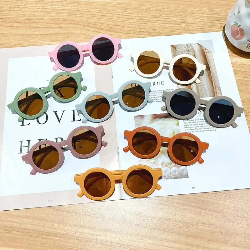 Kids Personality Classic Outdoor Sun Protection Sunglasses Boys Girls Colors Protect Eyes Baby UV400 Sunglasses Children
