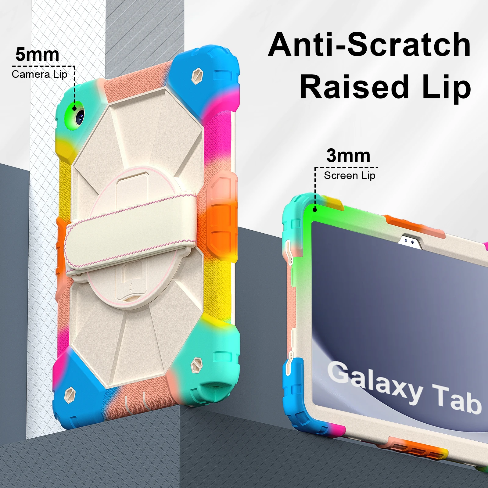 Silicone Armor Protective Case for Kids - Durable Tablet Cover