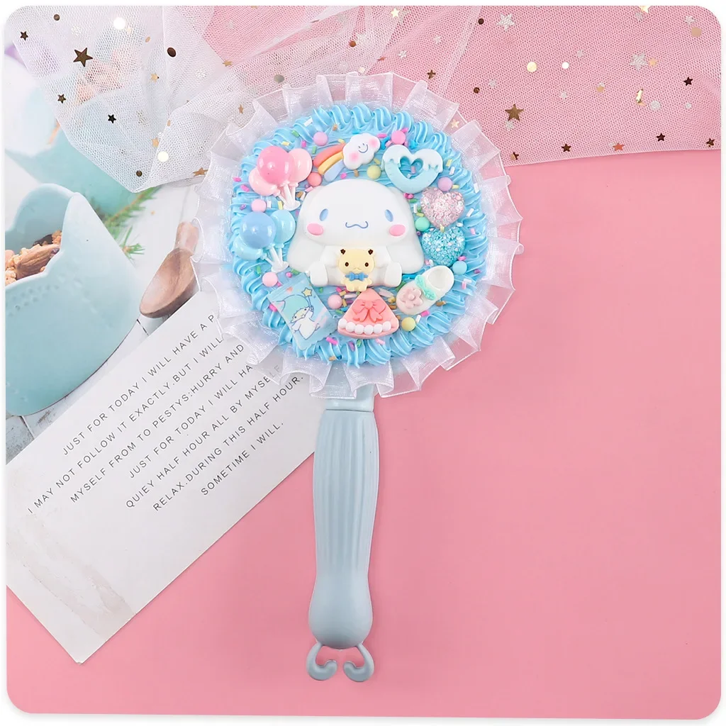 Handheld Makeup Mirror Square Makeup Vanity Mirror with Handle Hand SPA Salon Compact Mirrors Cosmetic for Women