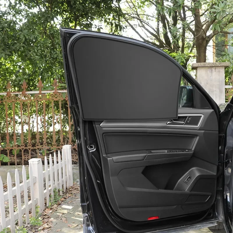 Universal Car Sunshade Window Heat Sunshade Insulation Cloth Cover Magnetic Suction Sunshade Car Side Windshield Sunshade
