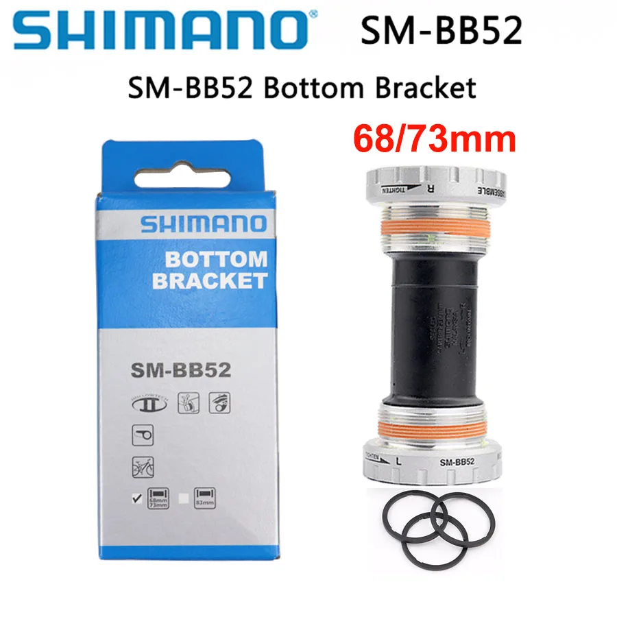 Shimano Deore SM BB52 Hollowtech II Mountain Bike Bottom Bracket 68/73mm BB52D 83mm(BSA) Bottom Bracket bicycle bottom bracket