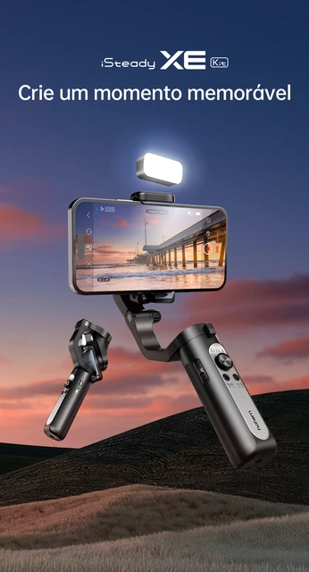 Hohem ISteady M6, Stabilisateur Pour Smartphone, Nacelle Pour Tél. à 3