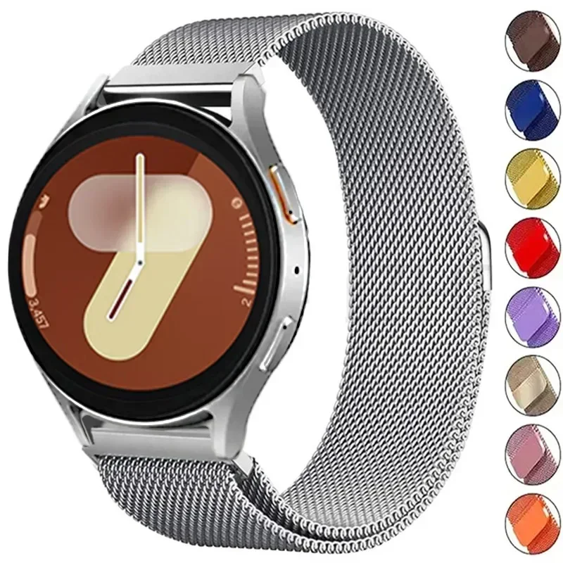 Stylish Magnetic Metal Milanese Loop Strap Bracelet, 22mm/20mm Band