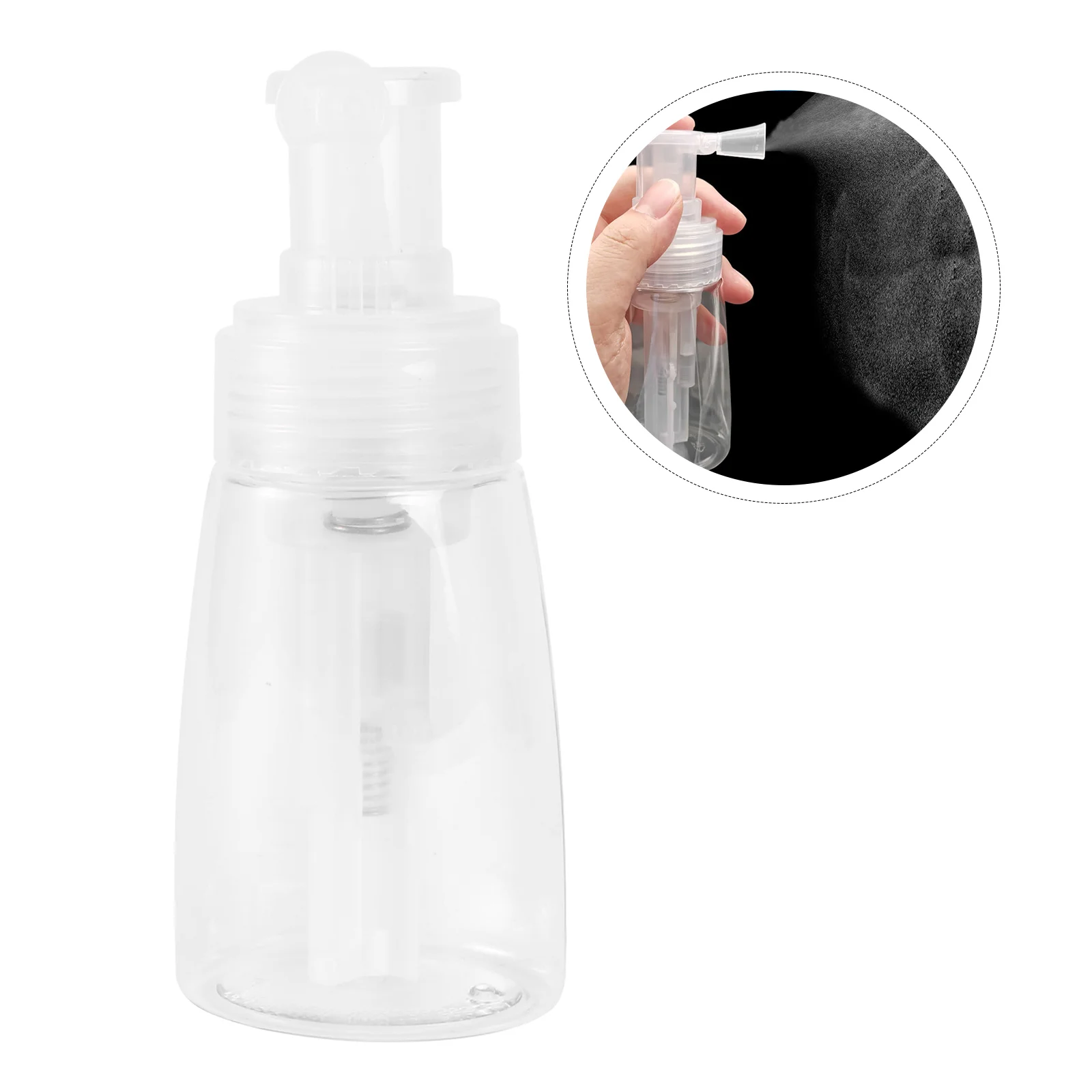 

Powder Spray Bottle Transparent Empty Bottle Container Refillable Bottles Plastic Hairdressing Tool Barbershop