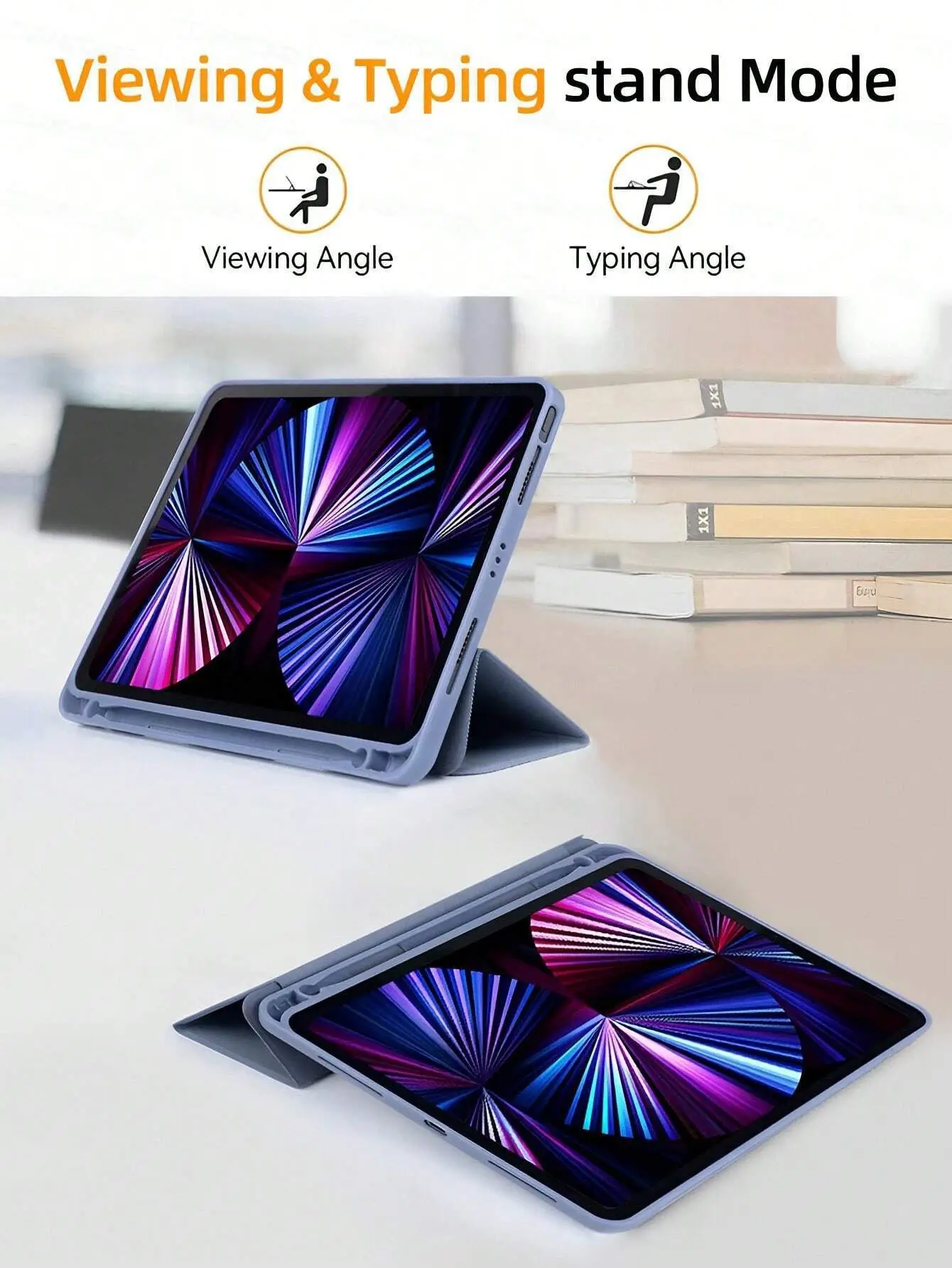Elegant Leather iPad Case with Pencil Slot and Stand Feature
